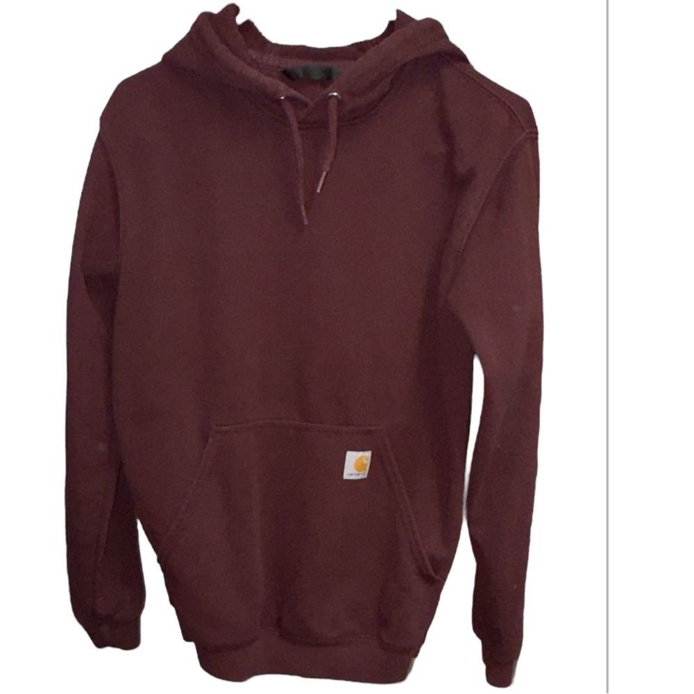 Carhartt Men's Midweight Maroon Loose Fitting Hoodie, Size XS